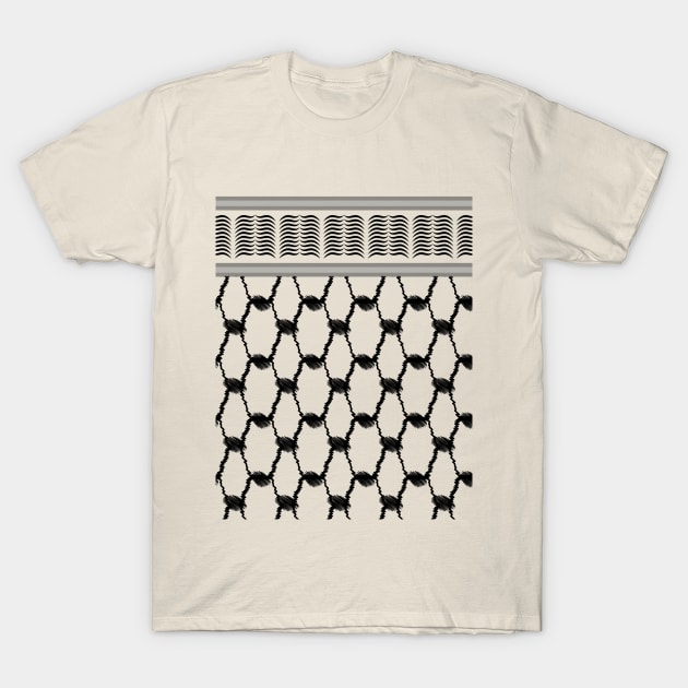 Kufiya Hatta Pattern,Free Palestine,Kufiya Hatta Pattern,Palestinian Traditional Kufiya, Palestine Arabic Hatta Keffiyeh T-Shirt by egygraphics